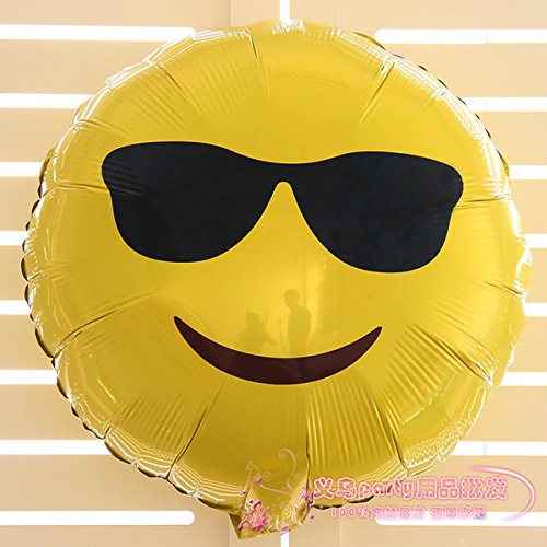 Amazon | 約45cm 18インチ 絵文字 顔文字 風船 バルーン 誕生日